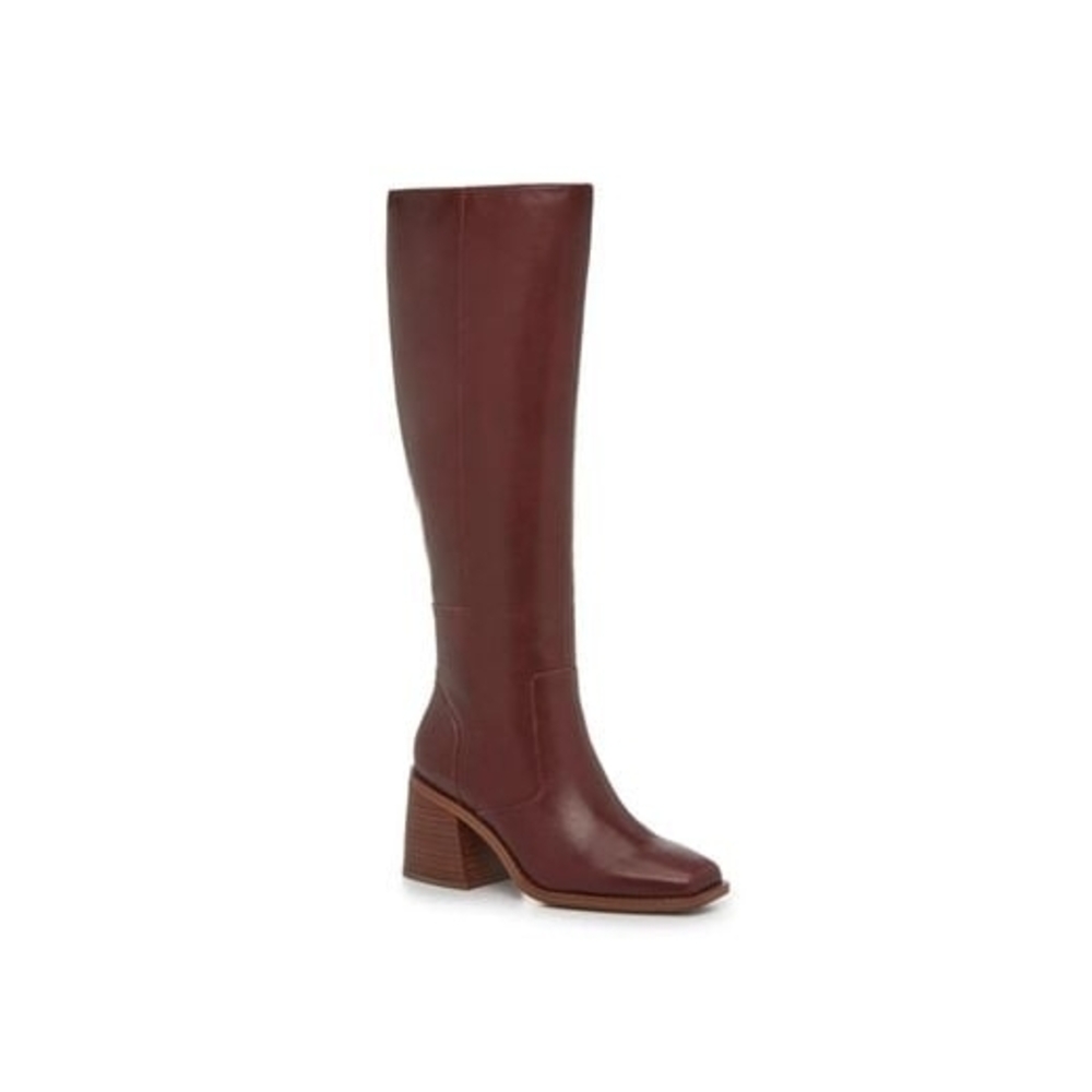 Vince Camuto Burgundy Over the Knee Boots Size 7 W NWOT. - Picture 9 of 13